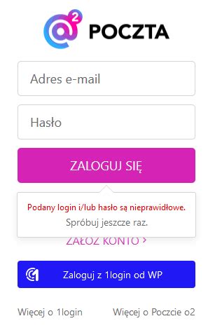 poczta o2 logowanie zaloguj|Komunikaty logowania